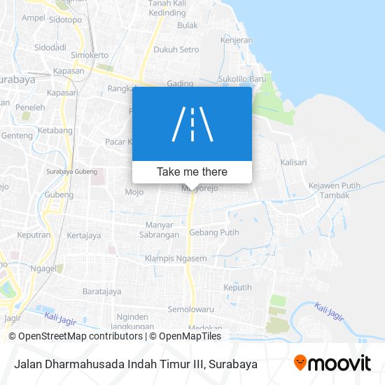 Jalan Dharmahusada Indah Timur III map