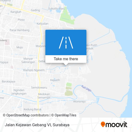 Jalan Kejawan Gebang VI map