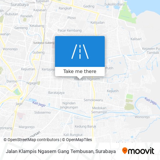 Jalan Klampis Ngasem Gang Tembusan map