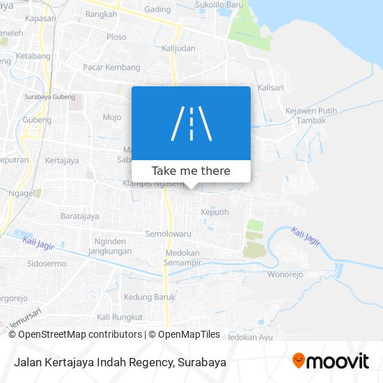 Jalan Kertajaya Indah Regency map