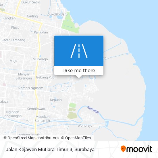 Jalan Kejawen Mutiara Timur 3 map