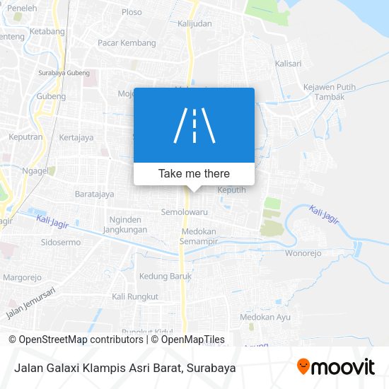 Jalan Galaxi Klampis Asri Barat map