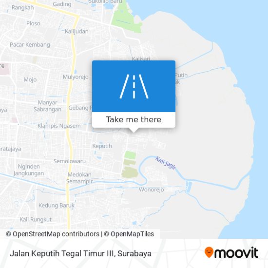 Jalan Keputih Tegal Timur III map