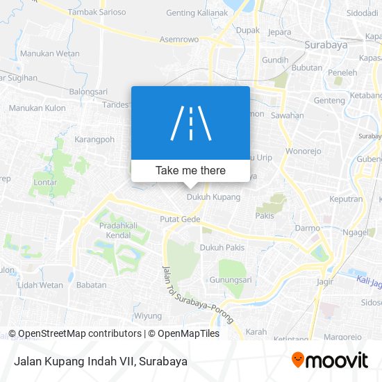 Jalan Kupang Indah VII map