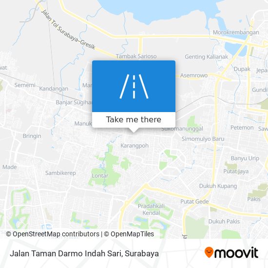 Jalan Taman Darmo Indah Sari map