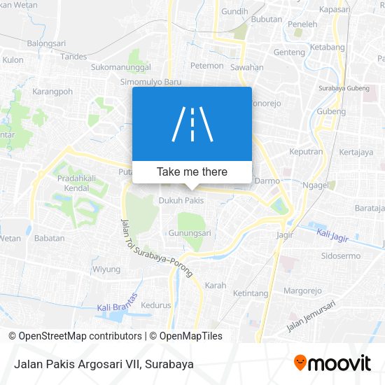 Jalan Pakis Argosari VII map