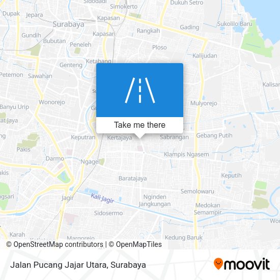 Jalan Pucang Jajar Utara map