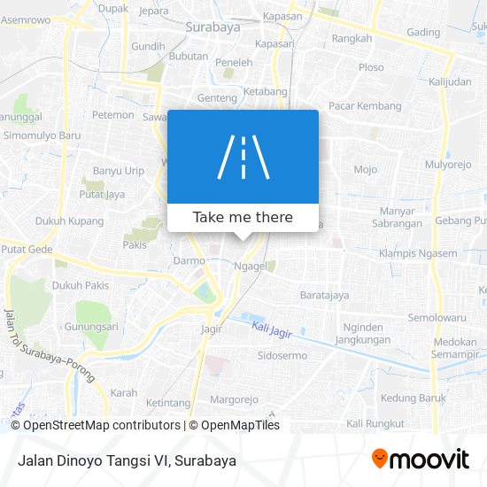 Jalan Dinoyo Tangsi VI map