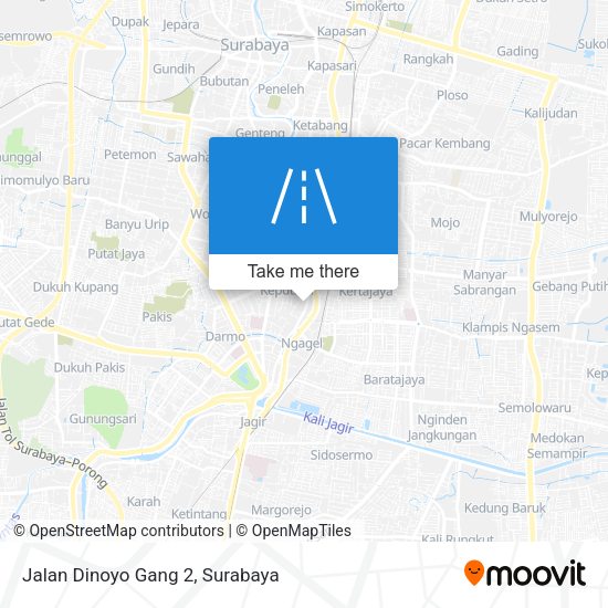 Jalan Dinoyo Gang 2 map