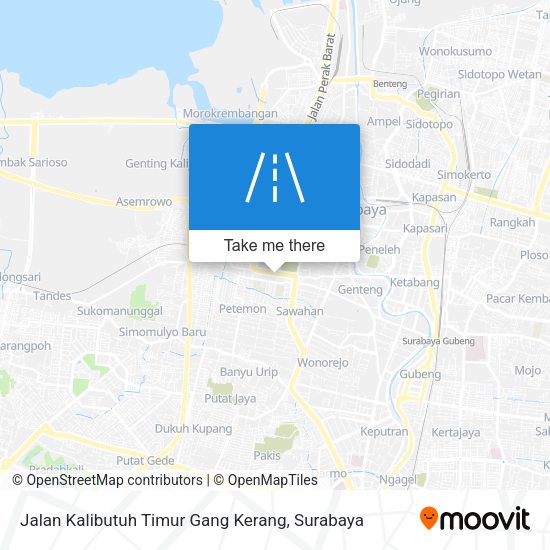 Jalan Kalibutuh Timur Gang Kerang map