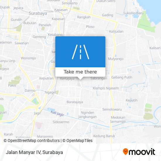 Jalan Manyar IV map