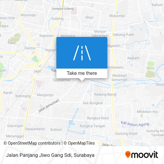 Jalan Panjang Jiwo Gang Sdi map