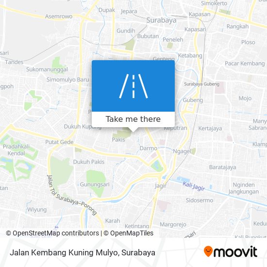 Jalan Kembang Kuning Mulyo map