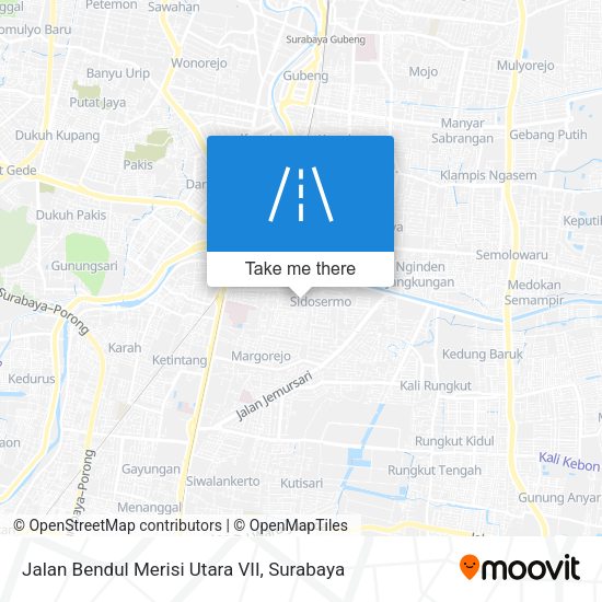 Jalan Bendul Merisi Utara VII map
