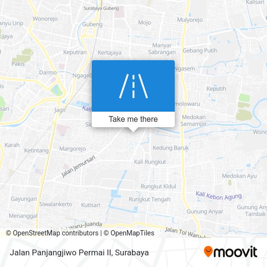 Jalan Panjangjiwo Permai II map