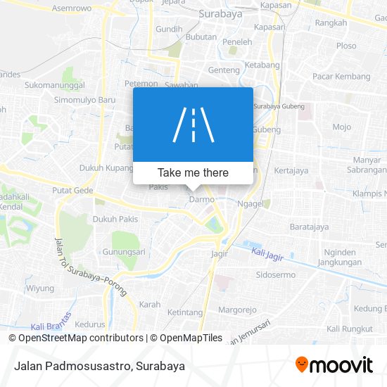 Jalan Padmosusastro map