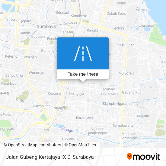 Jalan Gubeng Kertajaya IX D map