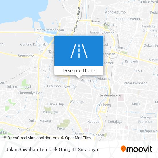 Jalan Sawahan Templek Gang III map