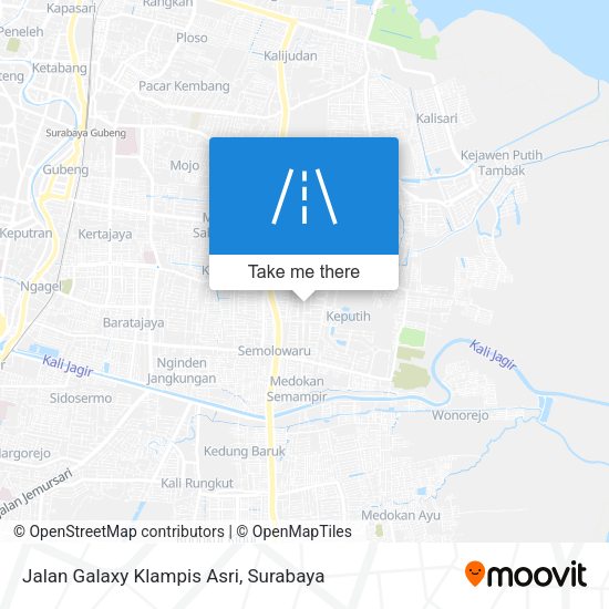 Jalan Galaxy Klampis Asri map