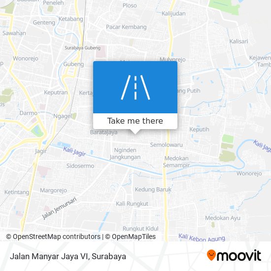 Jalan Manyar Jaya VI map