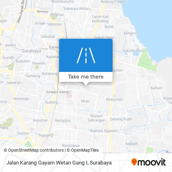 Jalan Karang Gayam Wetan Gang I map