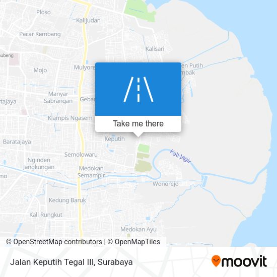 Jalan Keputih Tegal III map