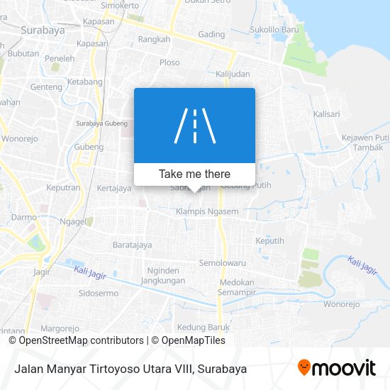Jalan Manyar Tirtoyoso Utara VIII map