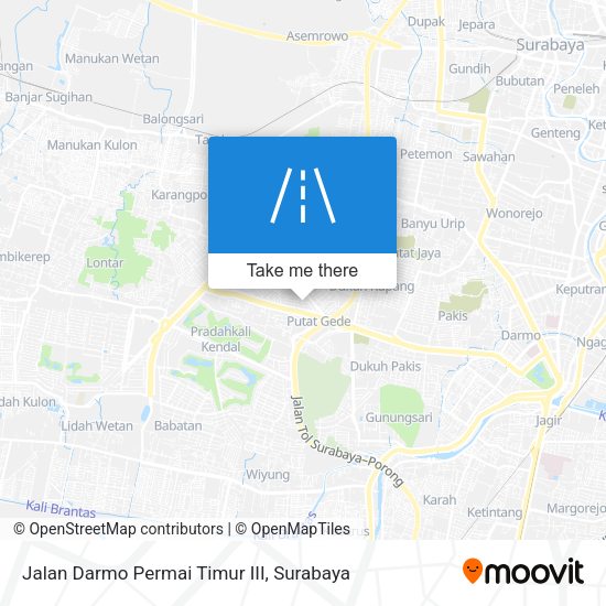 Jalan Darmo Permai Timur III map