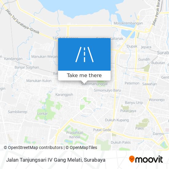 Jalan Tanjungsari IV Gang Melati map