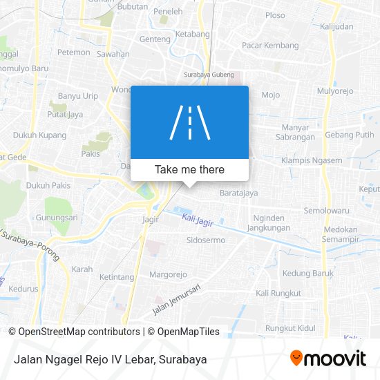 Jalan Ngagel Rejo IV Lebar map