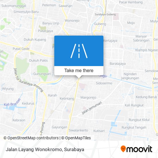 Jalan Layang Wonokromo map