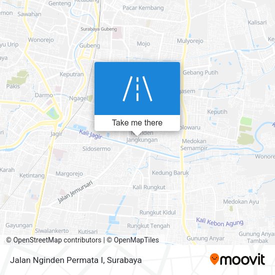 Jalan Nginden Permata I map