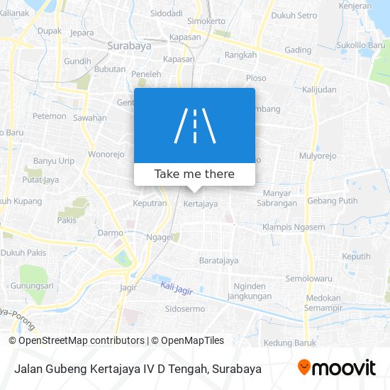 Jalan Gubeng Kertajaya IV D Tengah map