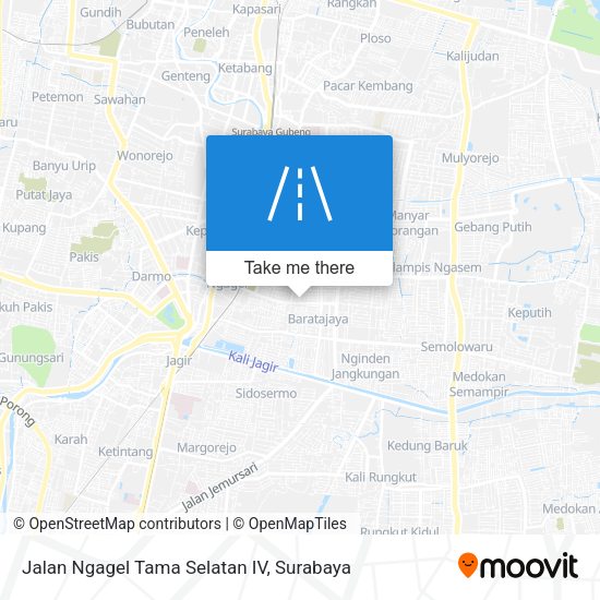 Jalan Ngagel Tama Selatan IV map