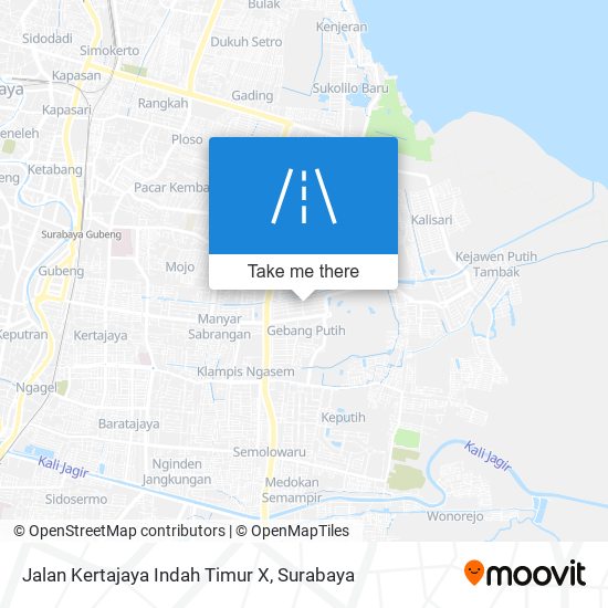 Jalan Kertajaya Indah Timur X map