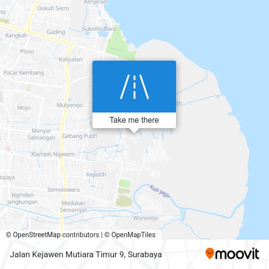 Jalan Kejawen Mutiara Timur 9 map