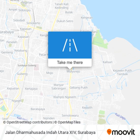 Jalan Dharmahusada Indah Utara XIV map