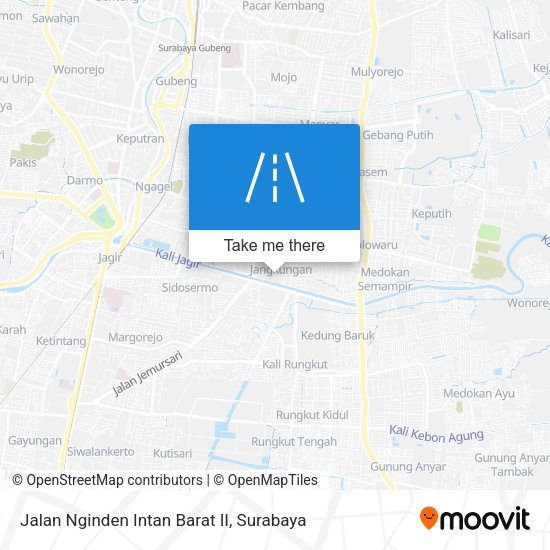 Jalan Nginden Intan Barat II map