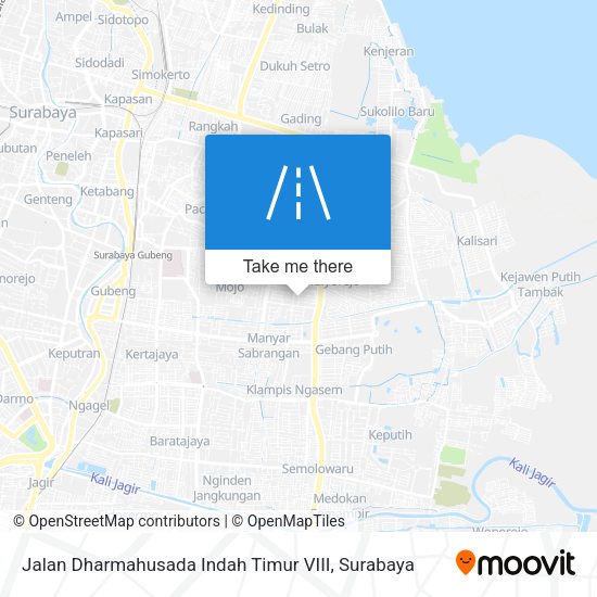 Jalan Dharmahusada Indah Timur VIII map