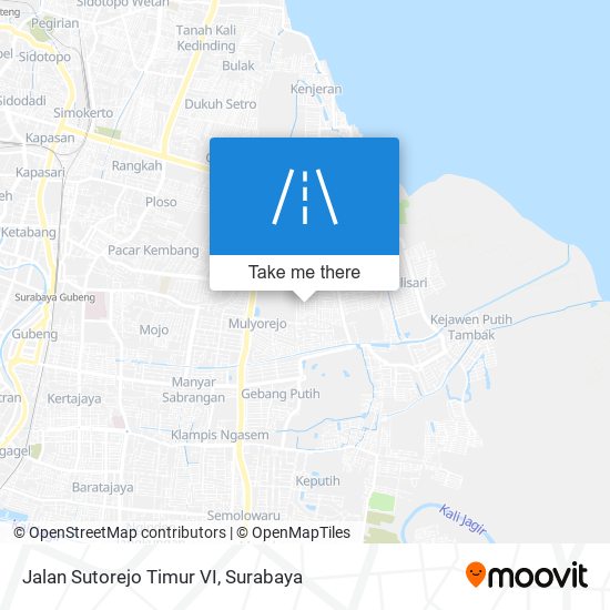 Jalan Sutorejo Timur VI map