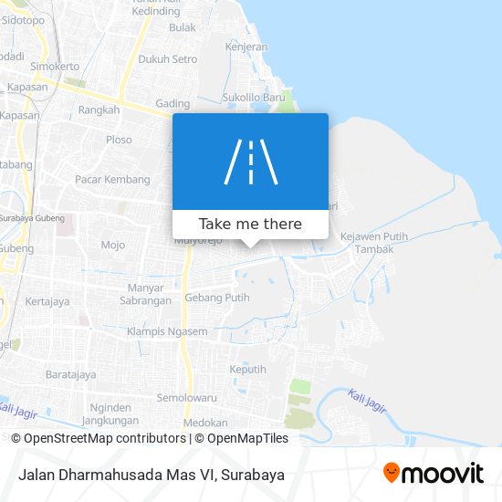 Jalan Dharmahusada Mas VI map