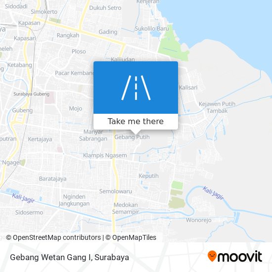 Gebang Wetan Gang I map