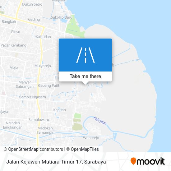 Jalan Kejawen Mutiara Timur 17 map