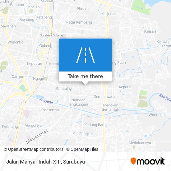 Jalan Manyar Indah XIII map