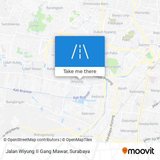 Jalan Wiyung II Gang Mawar map
