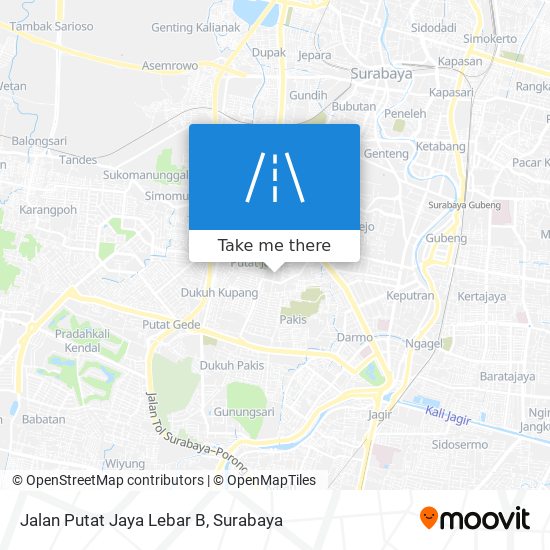 Jalan Putat Jaya Lebar B map
