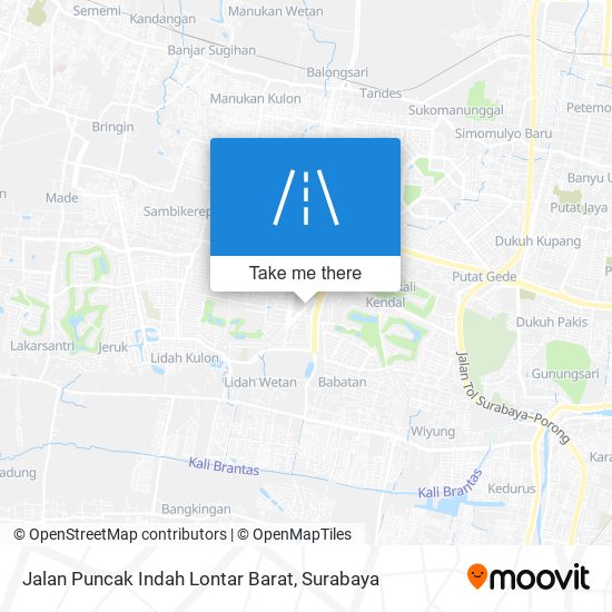 Jalan Puncak Indah Lontar Barat map