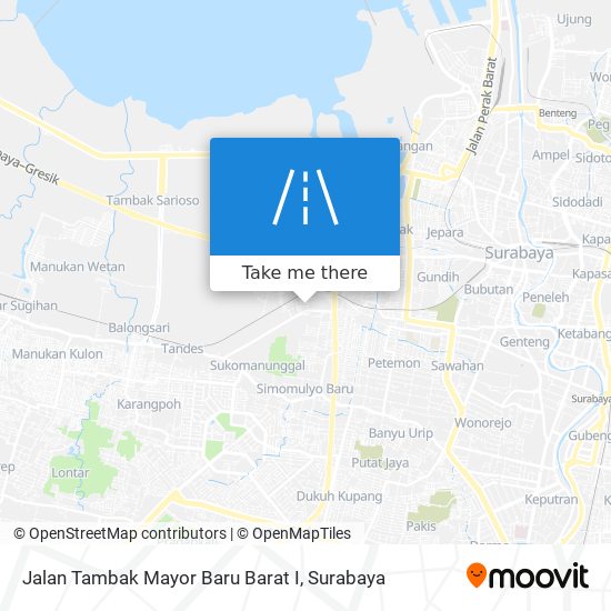 Jalan Tambak Mayor Baru Barat I map