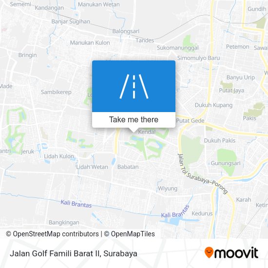 Jalan Golf Famili Barat II map