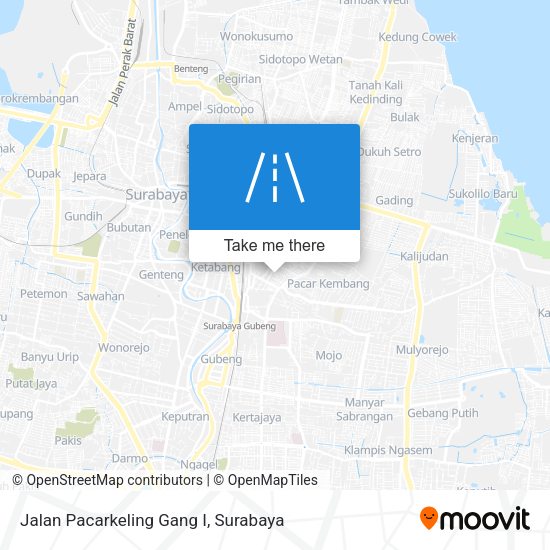 Jalan Pacarkeling Gang I map